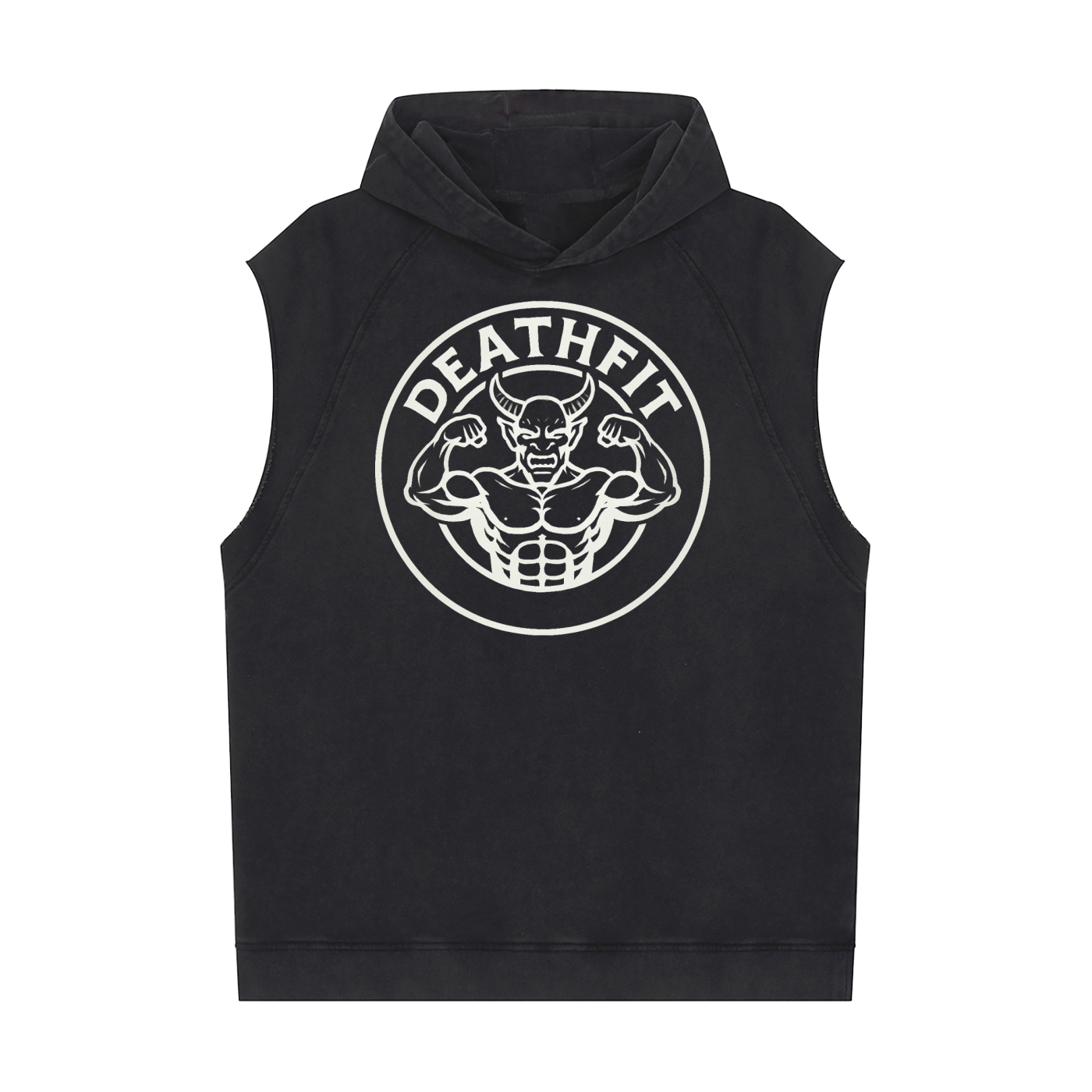 Men's DeathFit Gym Sleeveless Hoodie